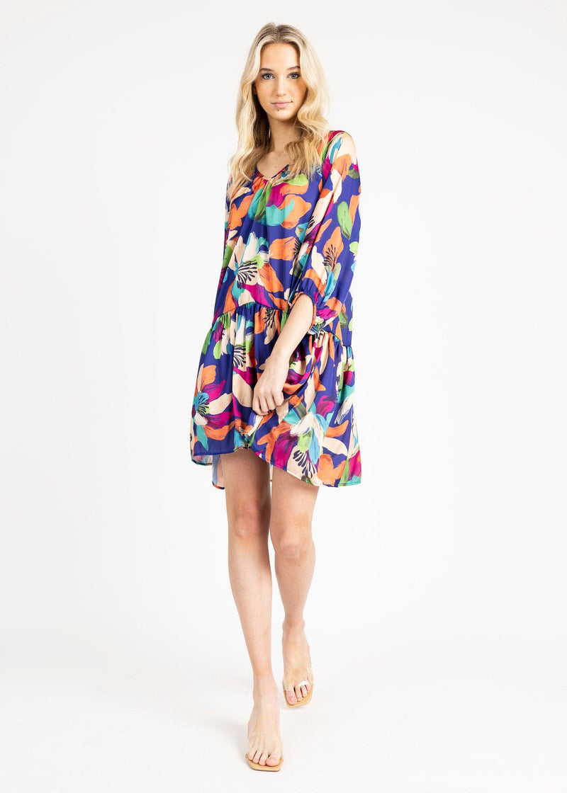 BARCELONA MINI DRESS print - Yana K