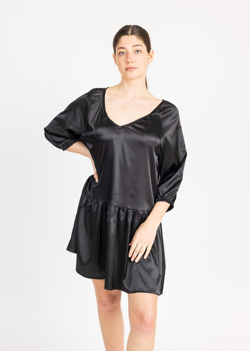 BARCELONA MINI DRESS satin - Yana K