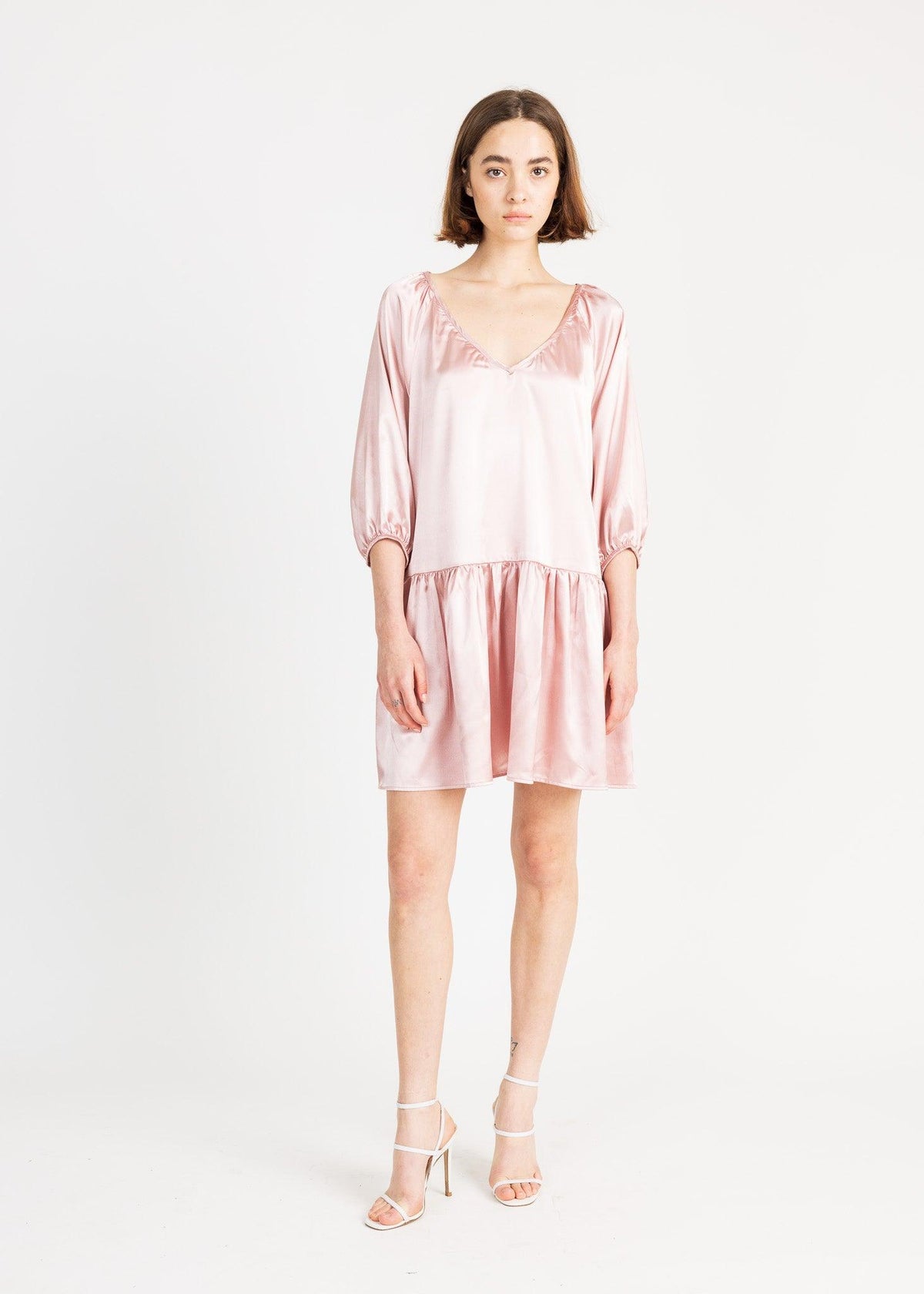 BARCELONA MINI DRESS satin - Yana K