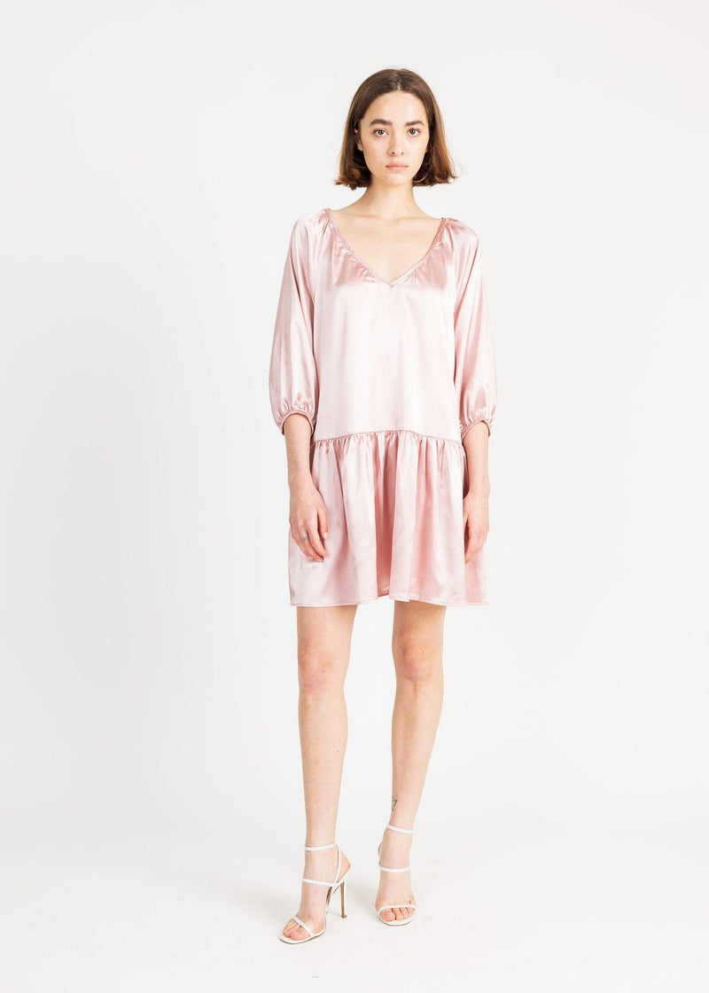 BARCELONA MINI DRESS satin - Yana K