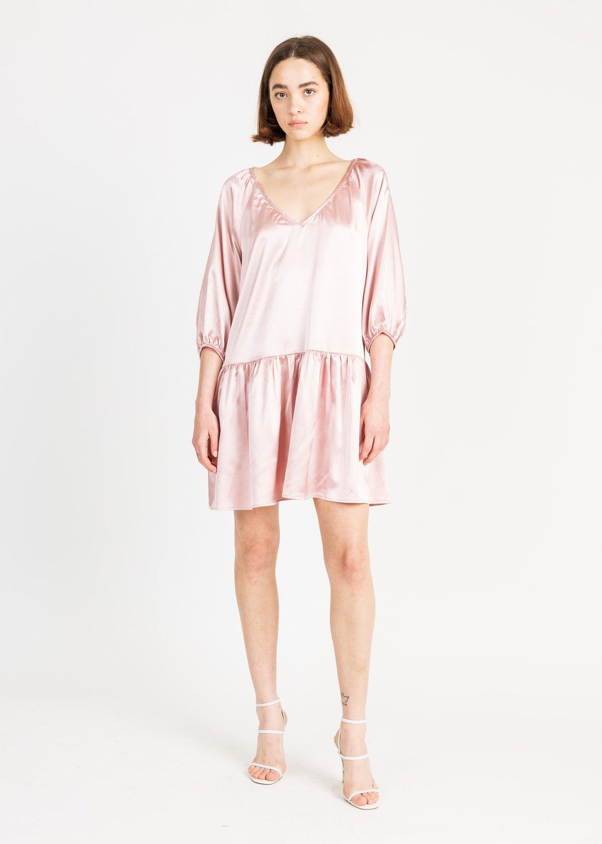 BARCELONA MINI DRESS satin - Yana K