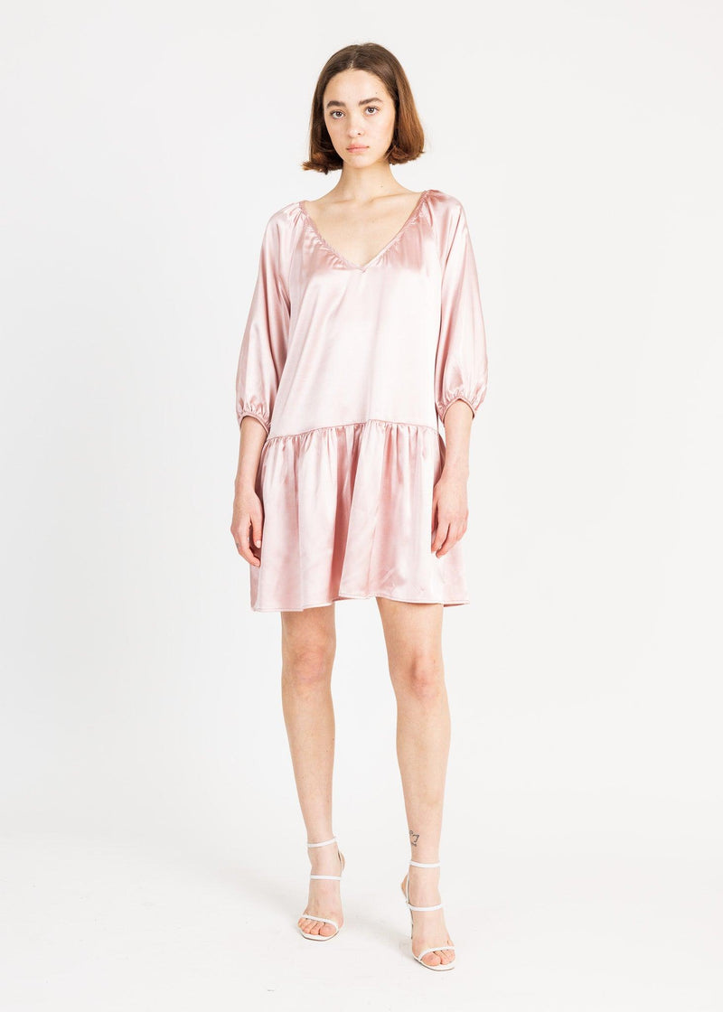 BARCELONA MINI DRESS satin - Yana K