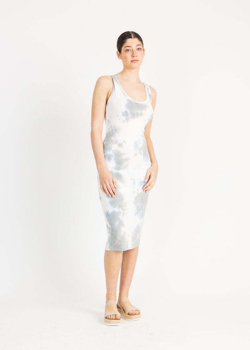 BLAIR 3/4 dress rib tiedye - Yana K