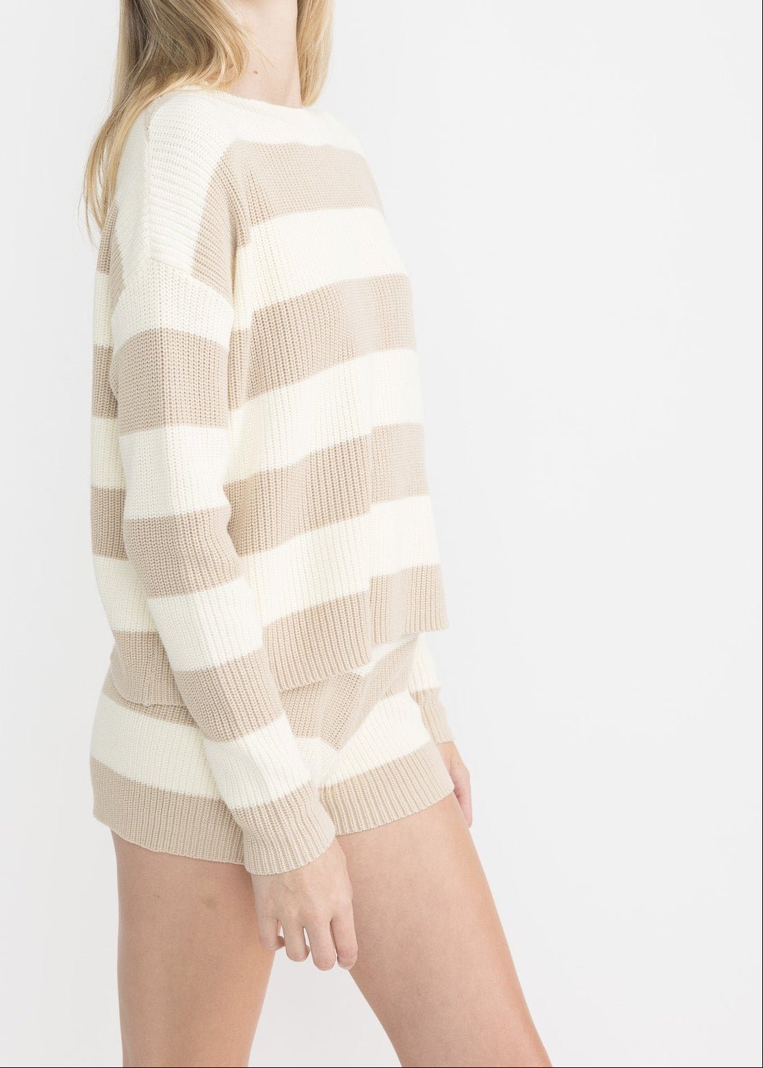 CAROLINA women's knit stripe sweater - Yana K Collective