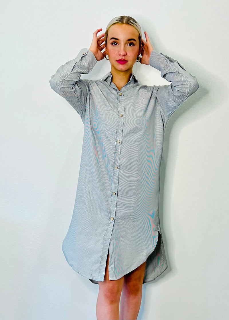 HUNTINGTON MINI DRESS TWILL thin stripes - Yana K