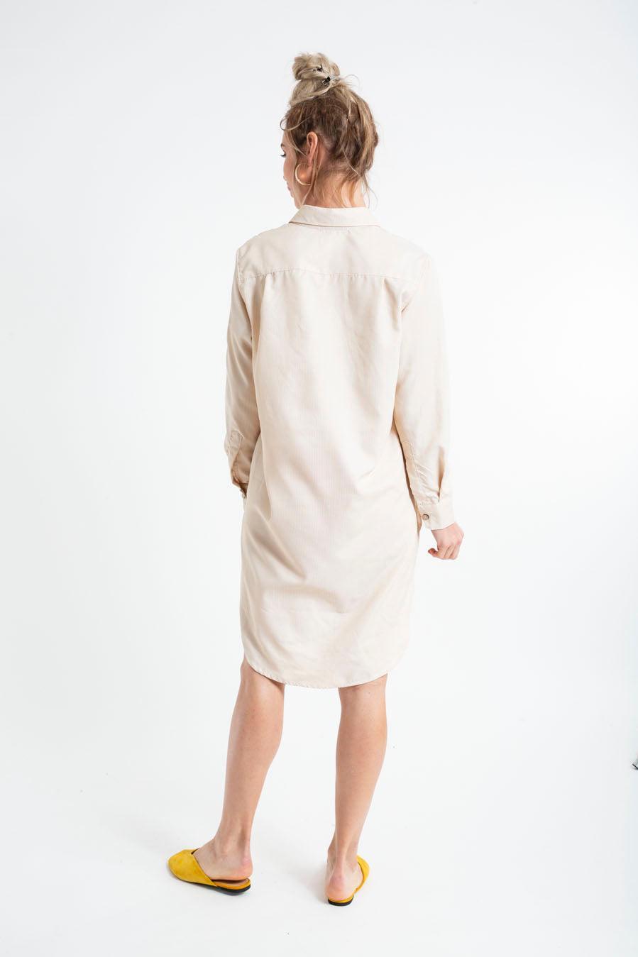 HUNTINGTON MINI DRESS TWILL thin stripes - Yana K