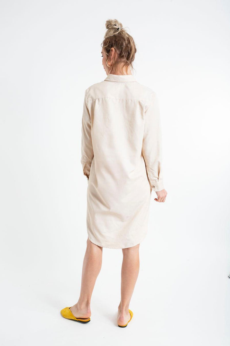 HUNTINGTON MINI DRESS TWILL thin stripes - Yana K