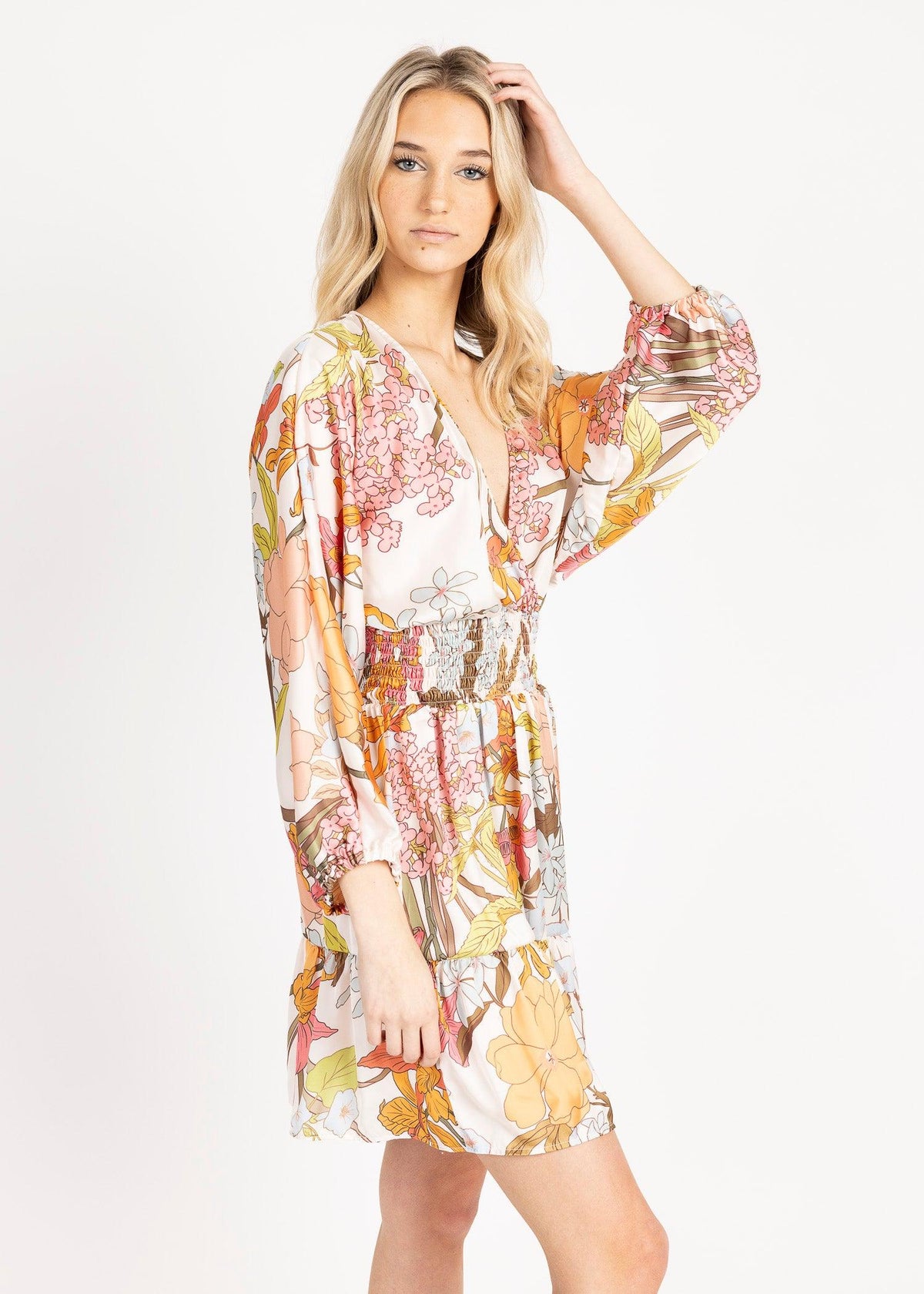 IZZY MINI DRESS print - Yana K