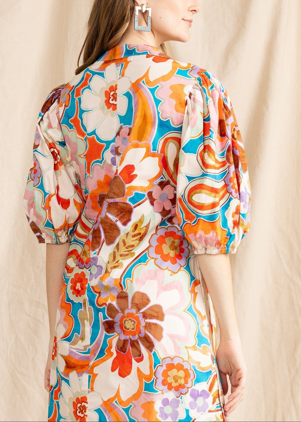 JAMES MOROCCAN MINI DRESS - Yana K Collective