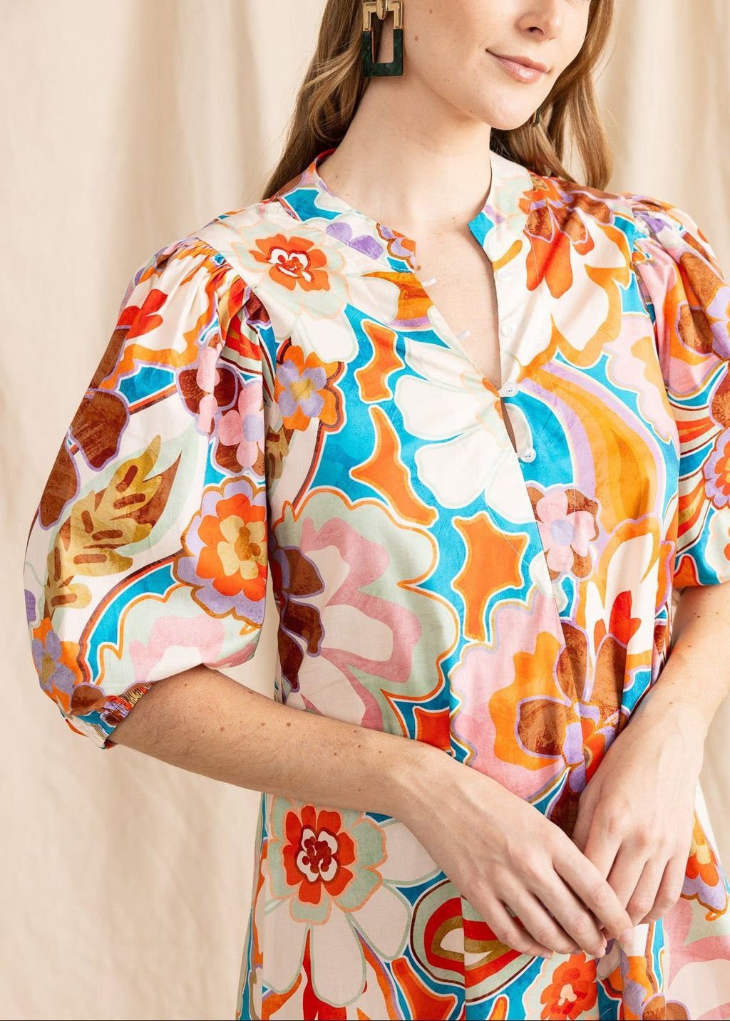 JAMES MOROCCAN MINI DRESS - Yana K Collective