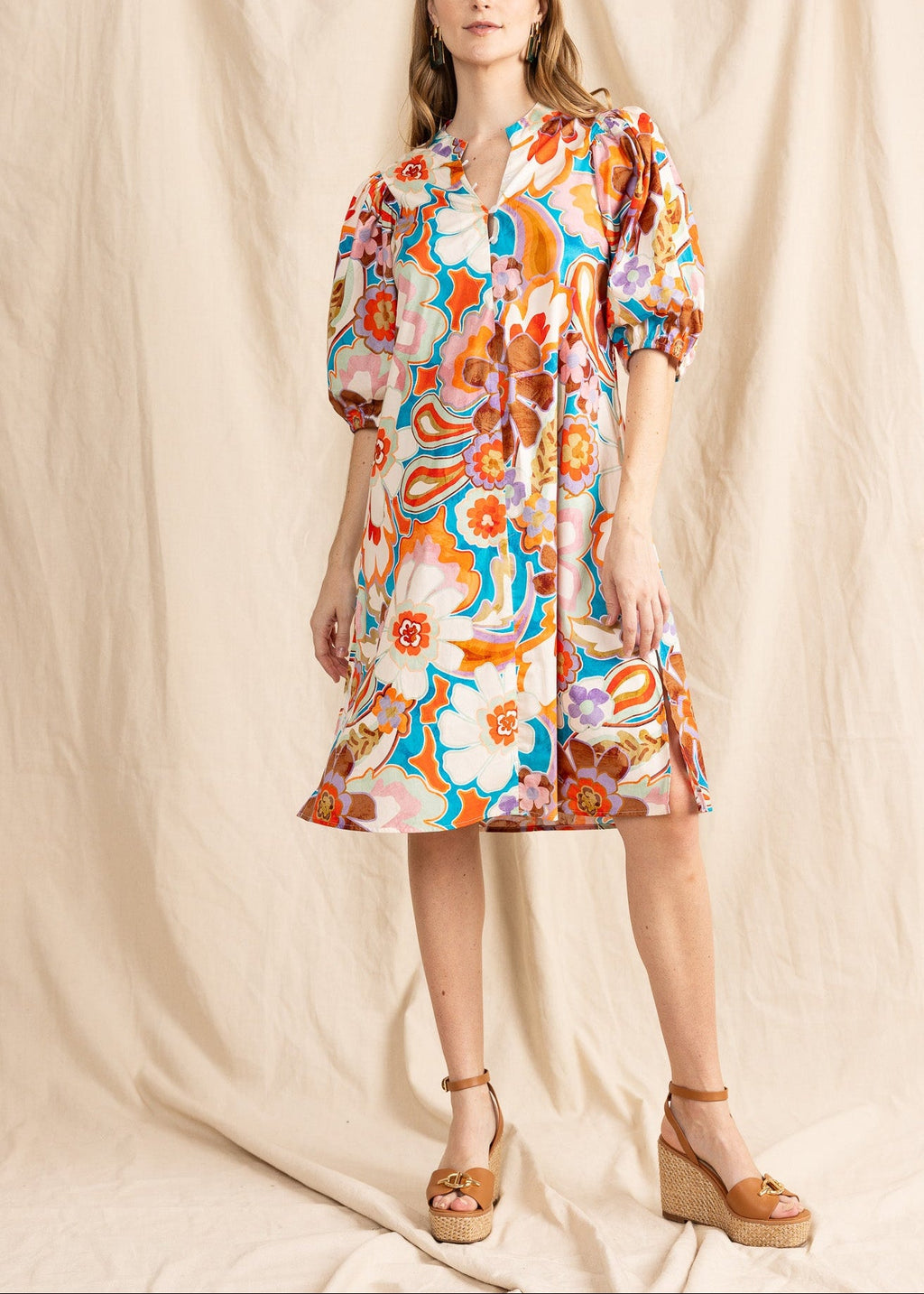 JAMES MOROCCAN MINI DRESS - Yana K Collective