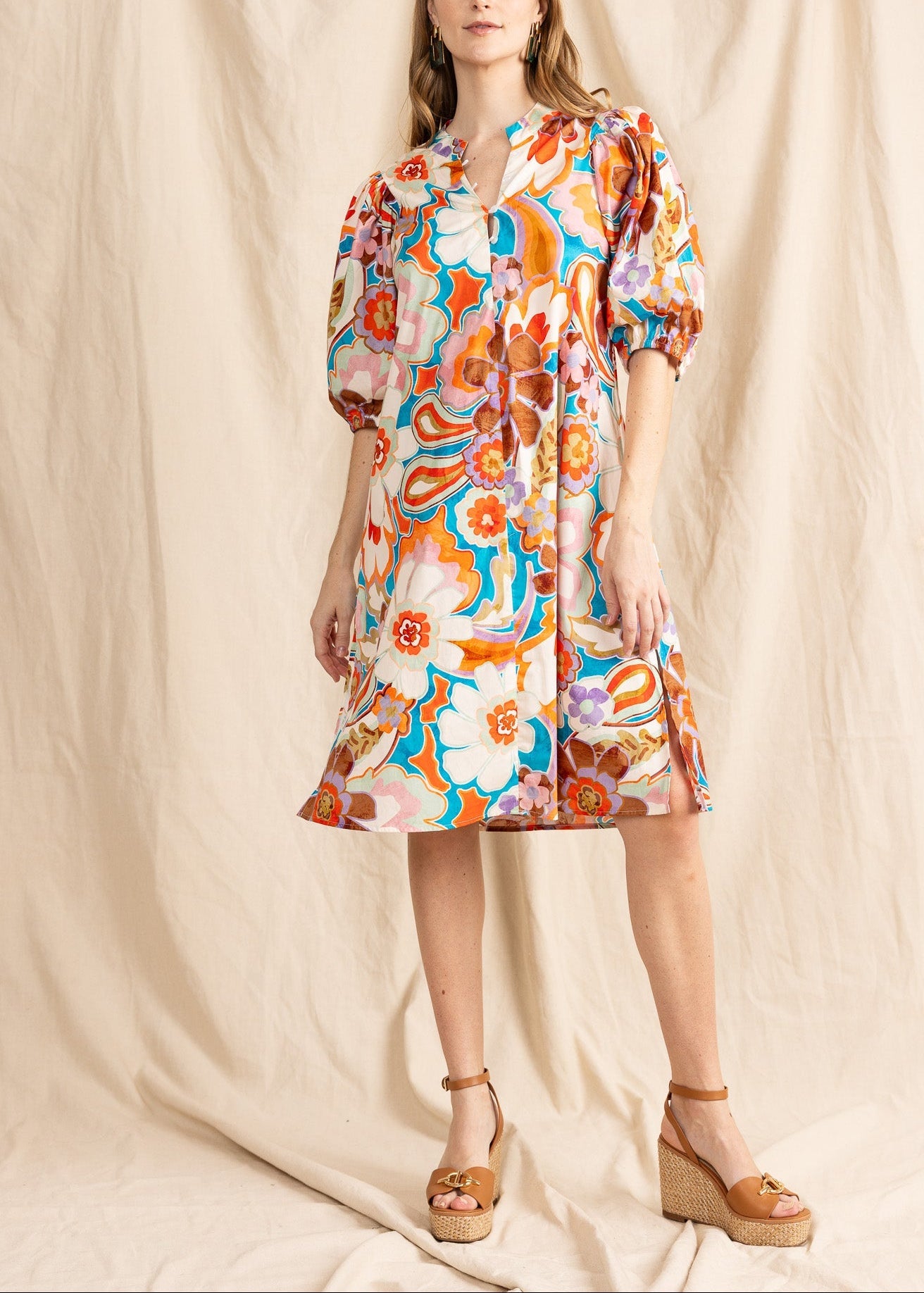 JAMES MOROCCAN MINI DRESS - Yana K Collective