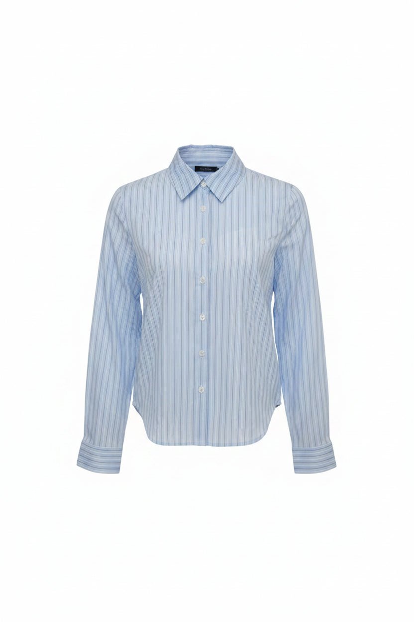 JULIAN women's long sleeve striped cotton top - YANA K