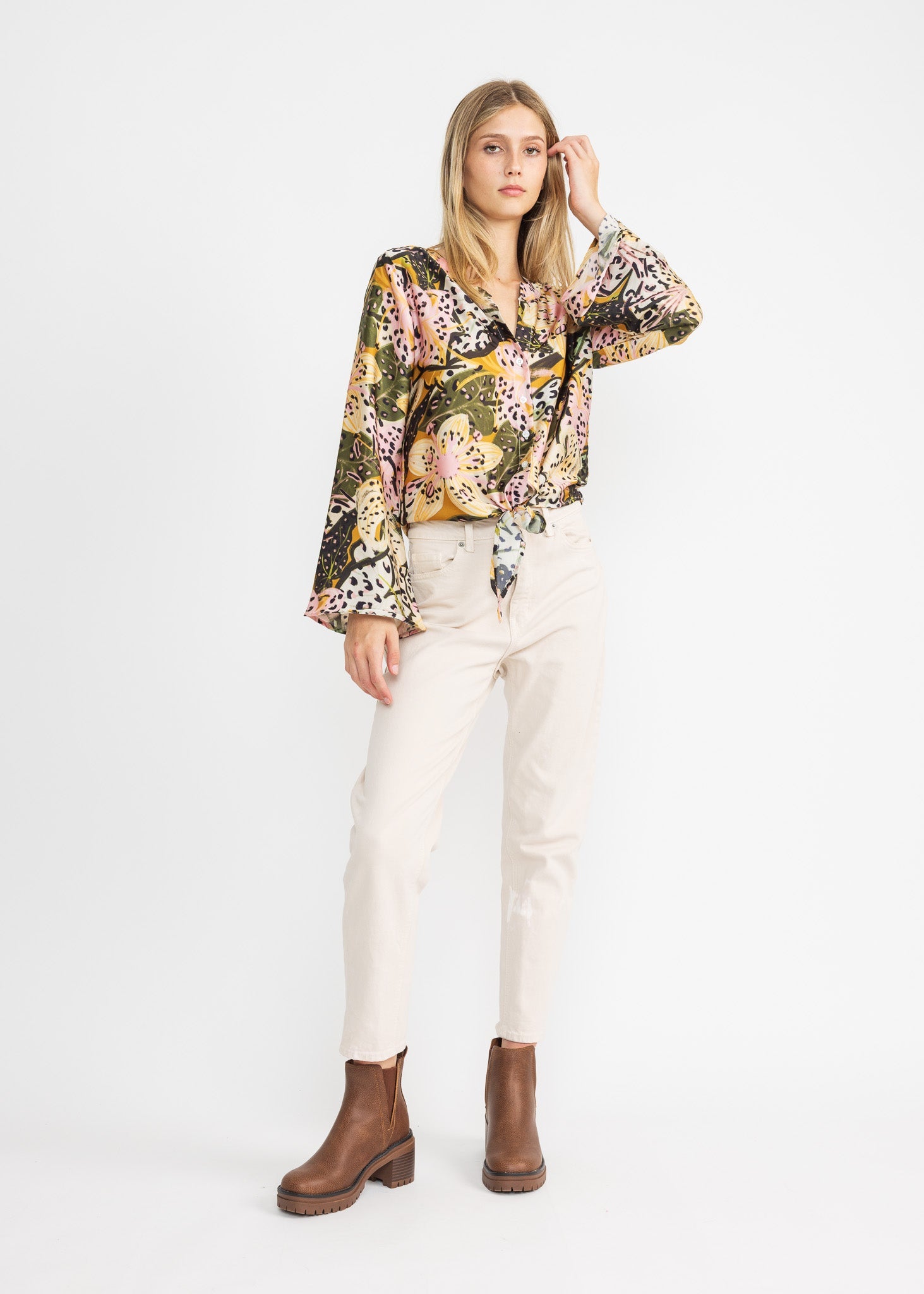 KHLOE TOP print F24 - Yana K Collective