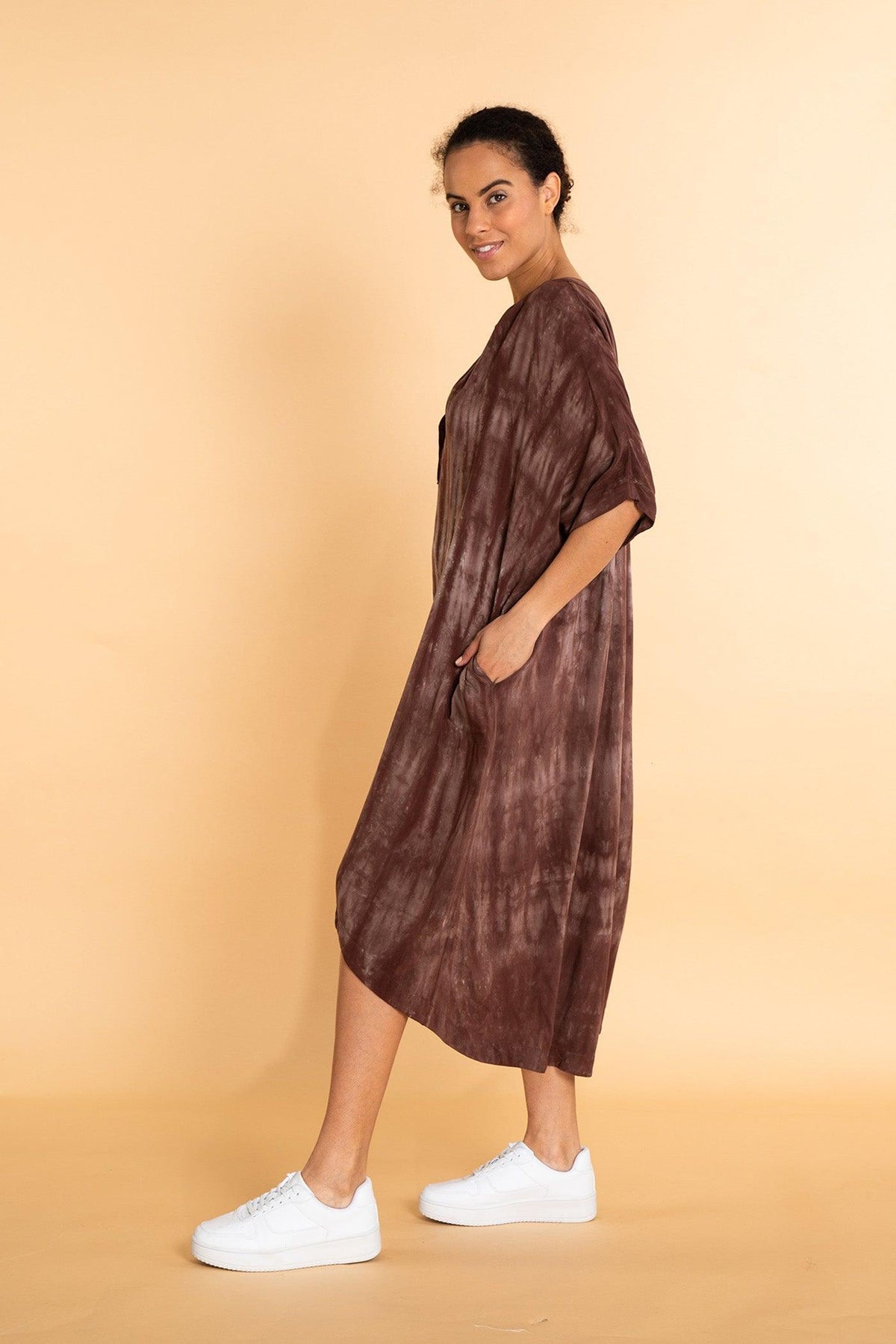 MERRICK 3/4 DRESS dye - Yana K