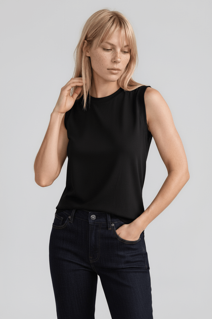 PAYTON women's muscle round neck tee - YANA K