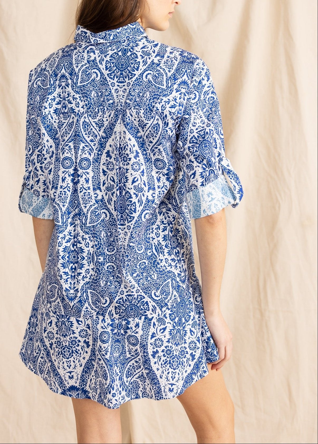 PORTOBELLO MINI DRESS medi print - Yana K Collective