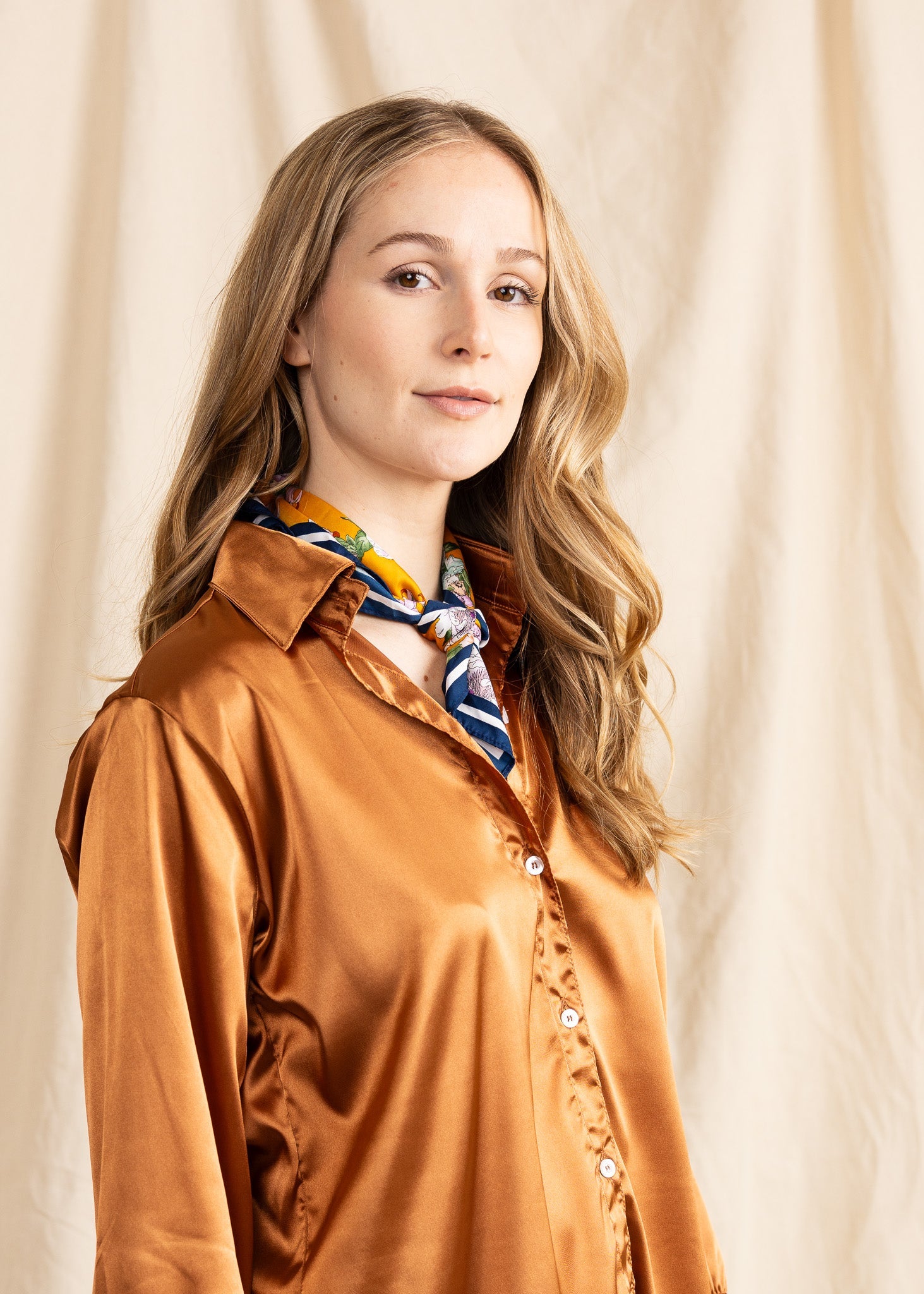 SASHA TOP satin - Yana K Collective