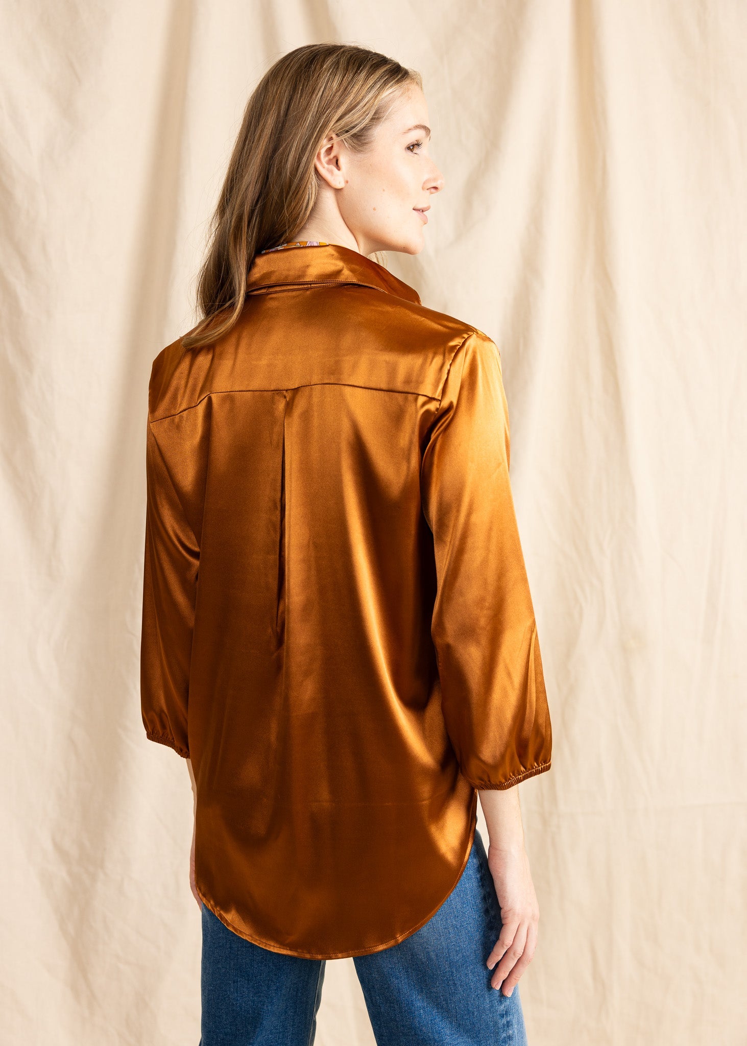 SASHA TOP satin - Yana K Collective