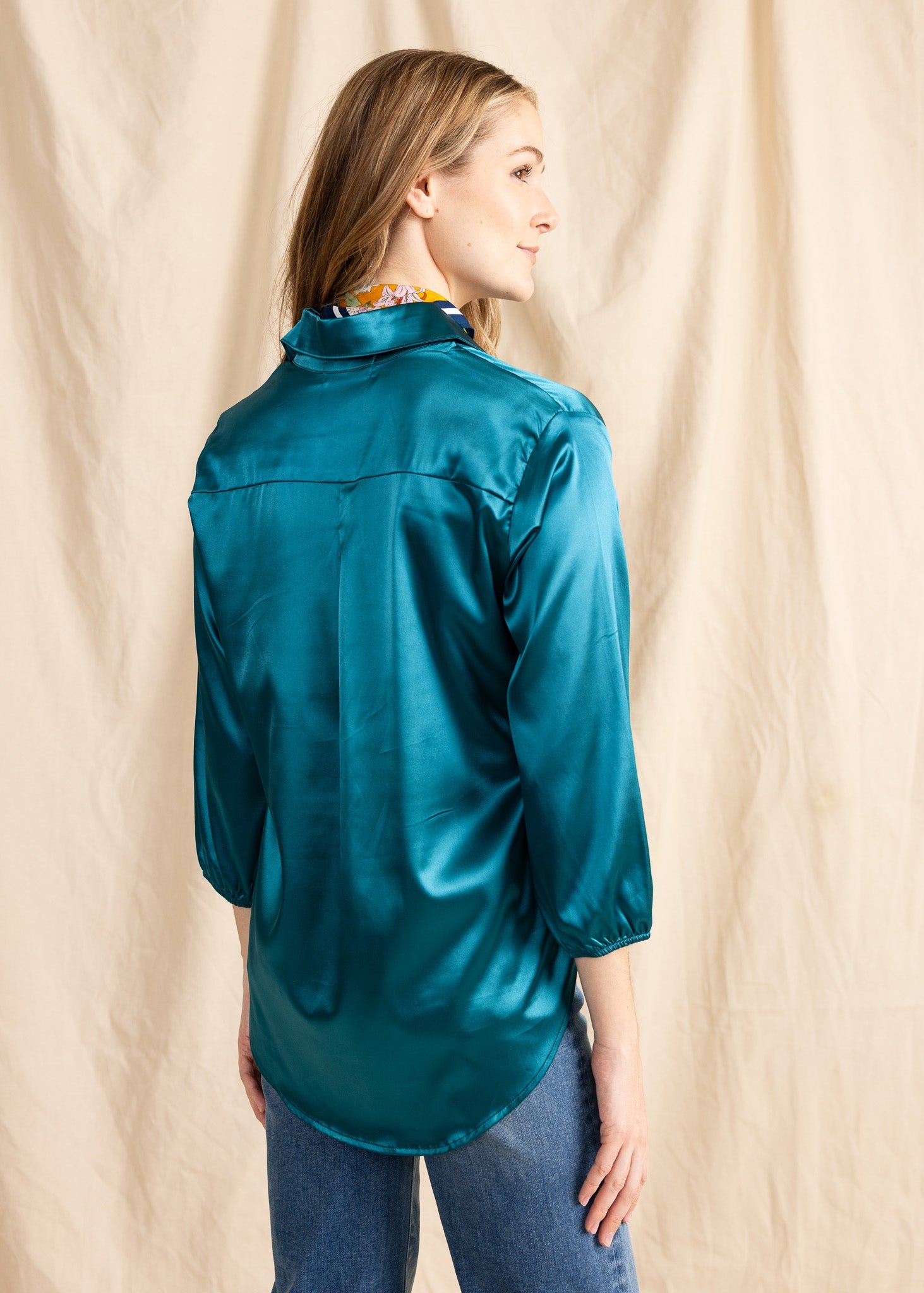 SASHA TOP satin - Yana K Collective