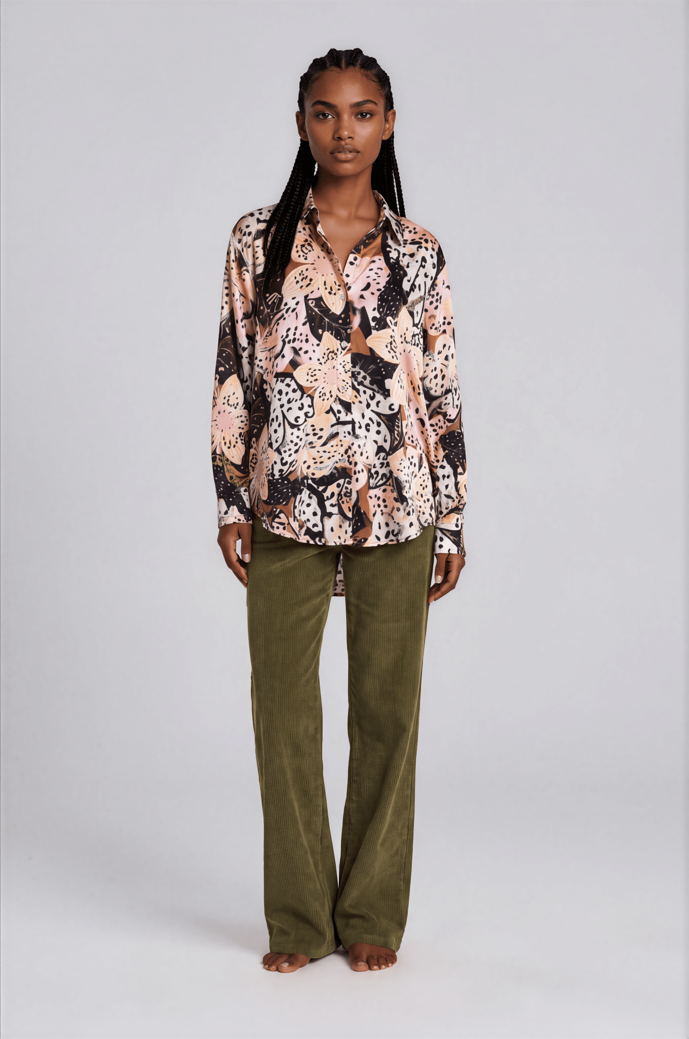 SASHA women’s jungle floral print blouse - YANA K