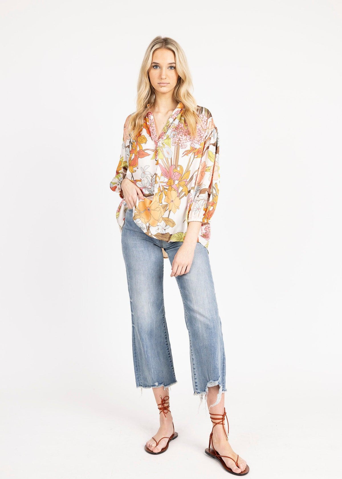 ZANE TOP print - Yana K