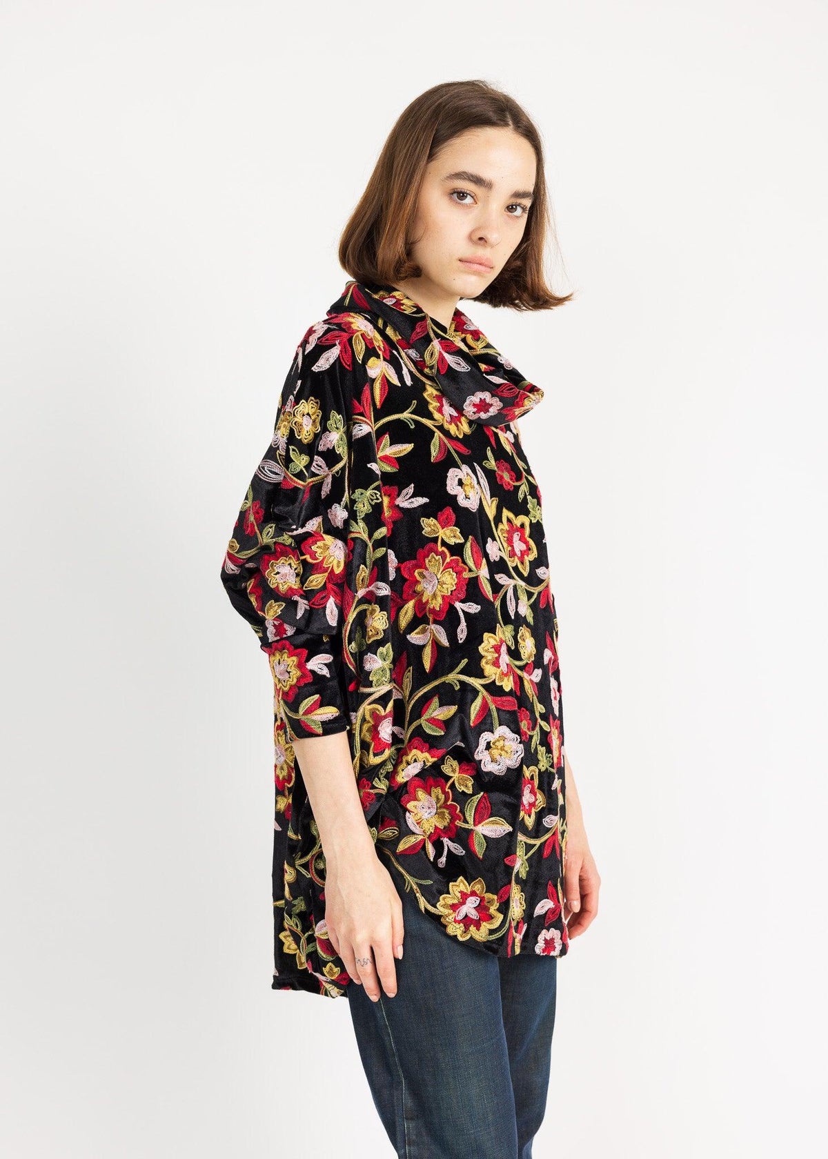 PORTLAND SWEATER velvet embroidered 0823