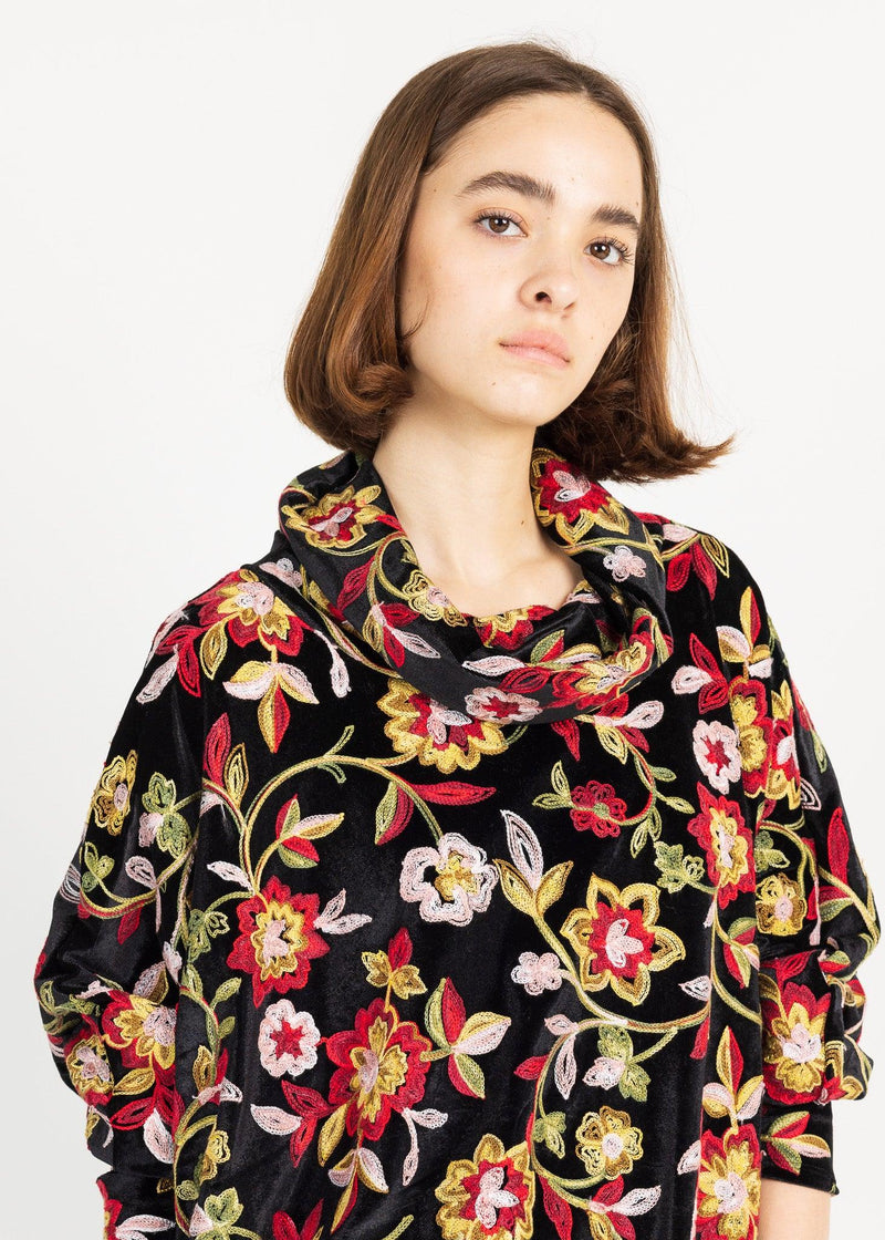 PORTLAND SWEATER velvet embroidered 0823