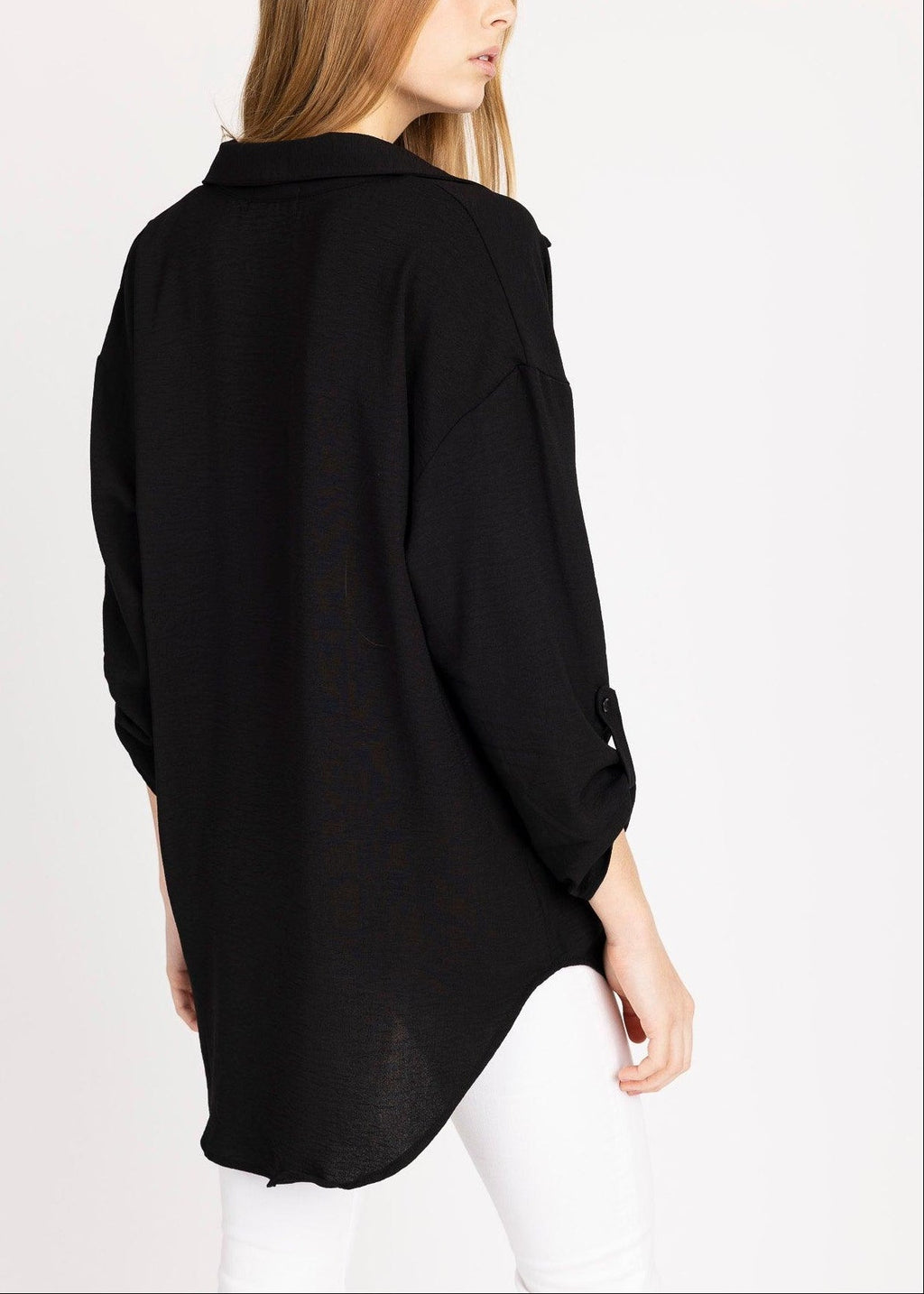 FIJI women's front pocket cuff sleeve top - YANA K