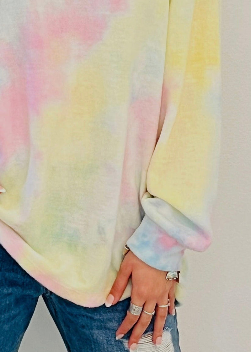 PORTLAND SWEATER brushed hatchi tiedye - Yana K