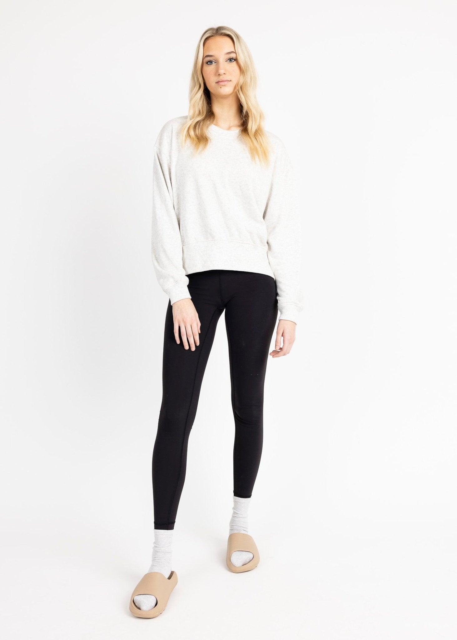 VICKY women's ultra soft fleece crew neck sweater - YANA K