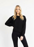 VICKY women's ultra soft fleece crew neck sweater - YANA K
